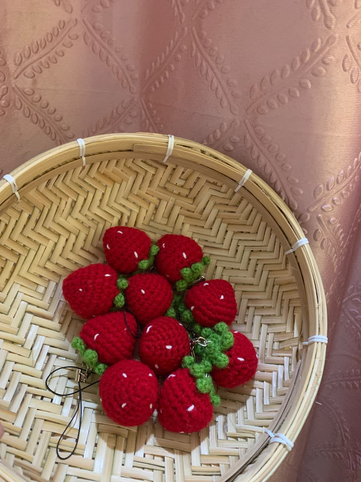 Strawberry phone charm(pack of one)